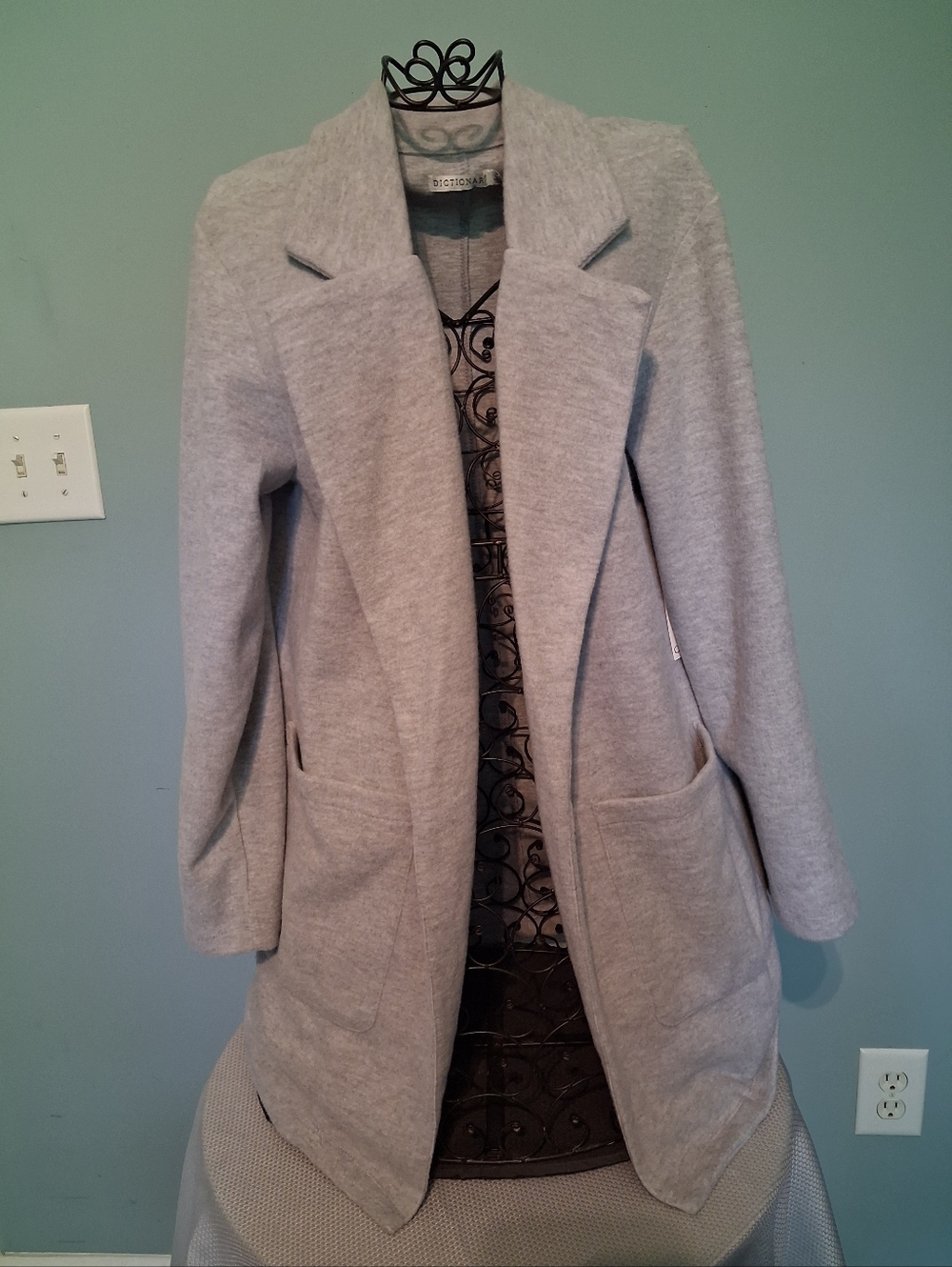 Cozy Edit Heather Gray Women's Jacket - Dictionary Cashmere Feel